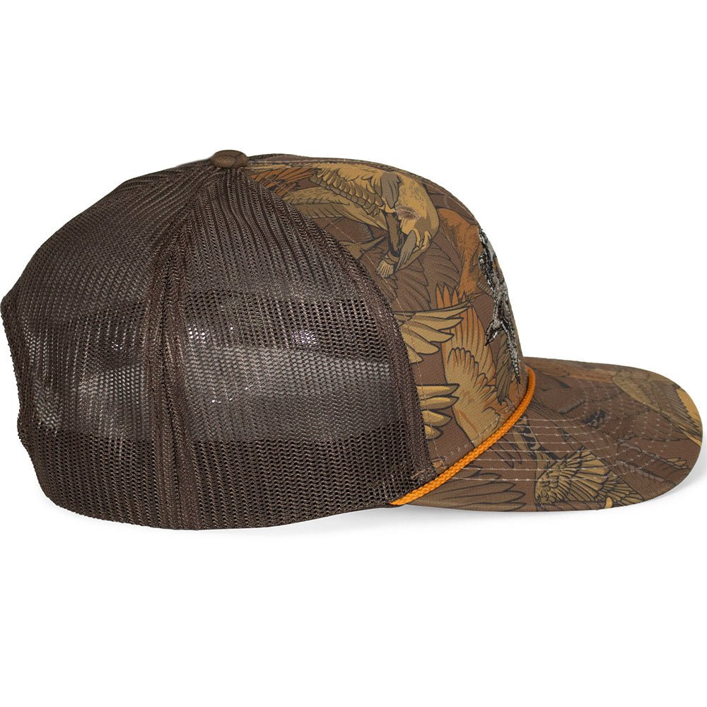 Pintail Pair Duck Hat Waterfowl Print 6 - Panel Rope Cap - Hazy Fly Fishing