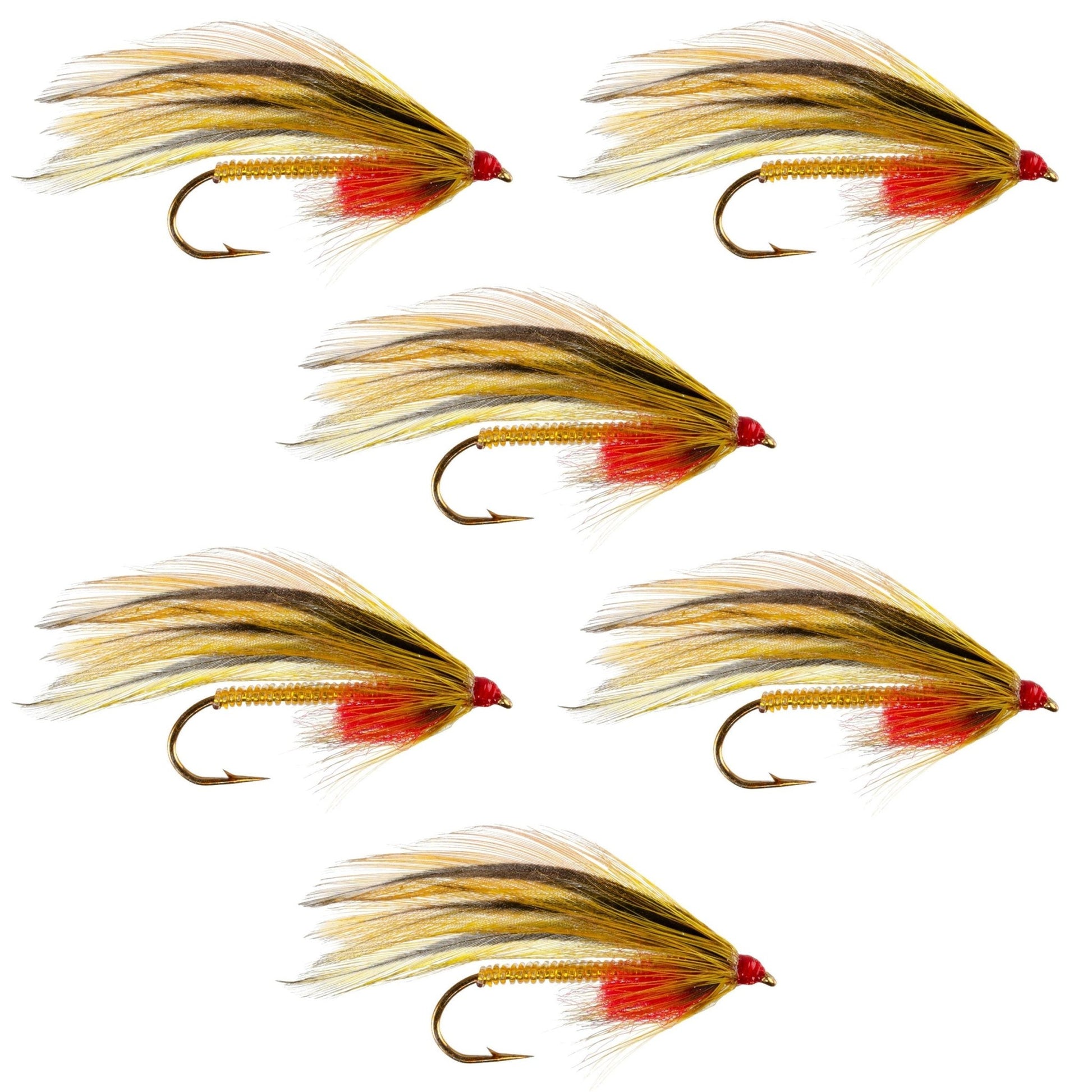 Platte River Special Classic Streamer Flies - Set of 6 - Hook Size 4 - Hazy Fly Fishing