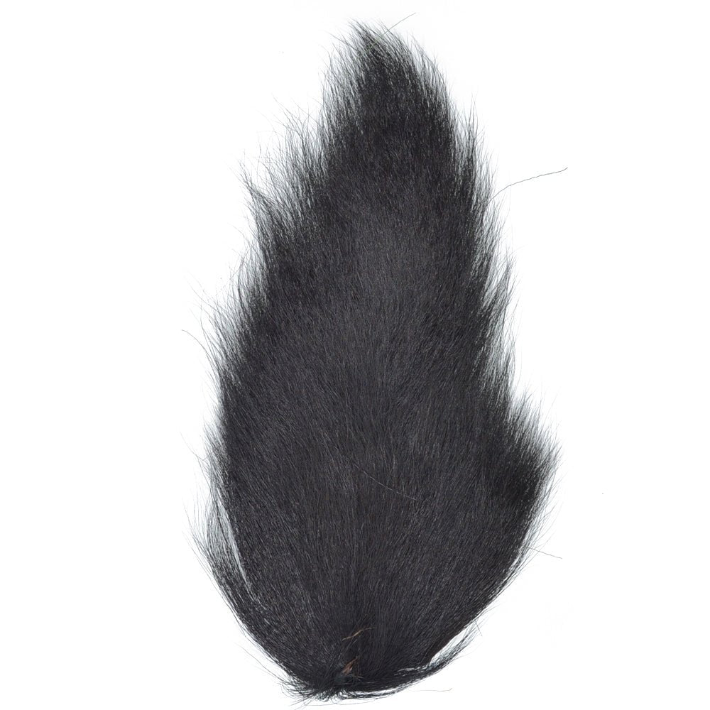 Pro Grade Medium Bucktails Master Pack - 3 Colors - Black Red Orange Tube Fly Streamer Deer Tail Hair - Hazy Fly Fishing
