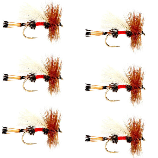 Royal Trude Classic Hair Wing Dry Fly - 6 Flies Hook Size 14 - Hazy Fly Fishing