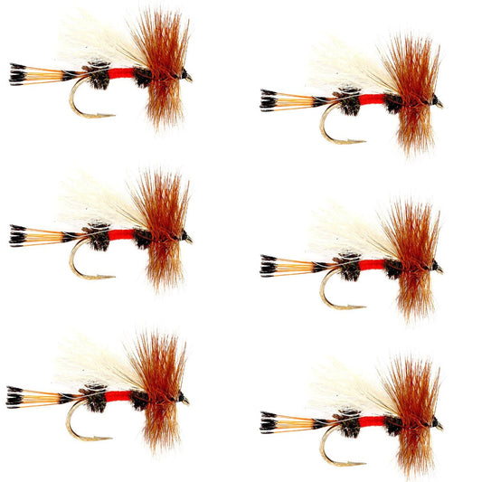 Royal Trude Classic Hair Wing Dry Fly - 6 Flies Hook Size 14 - Hazy Fly Fishing
