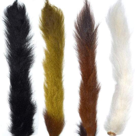 Select Grade Calf Tails - Kiptails - Master Pack - 4 Colors - Natural White Black Brown Olive - Hazy Fly Fishing