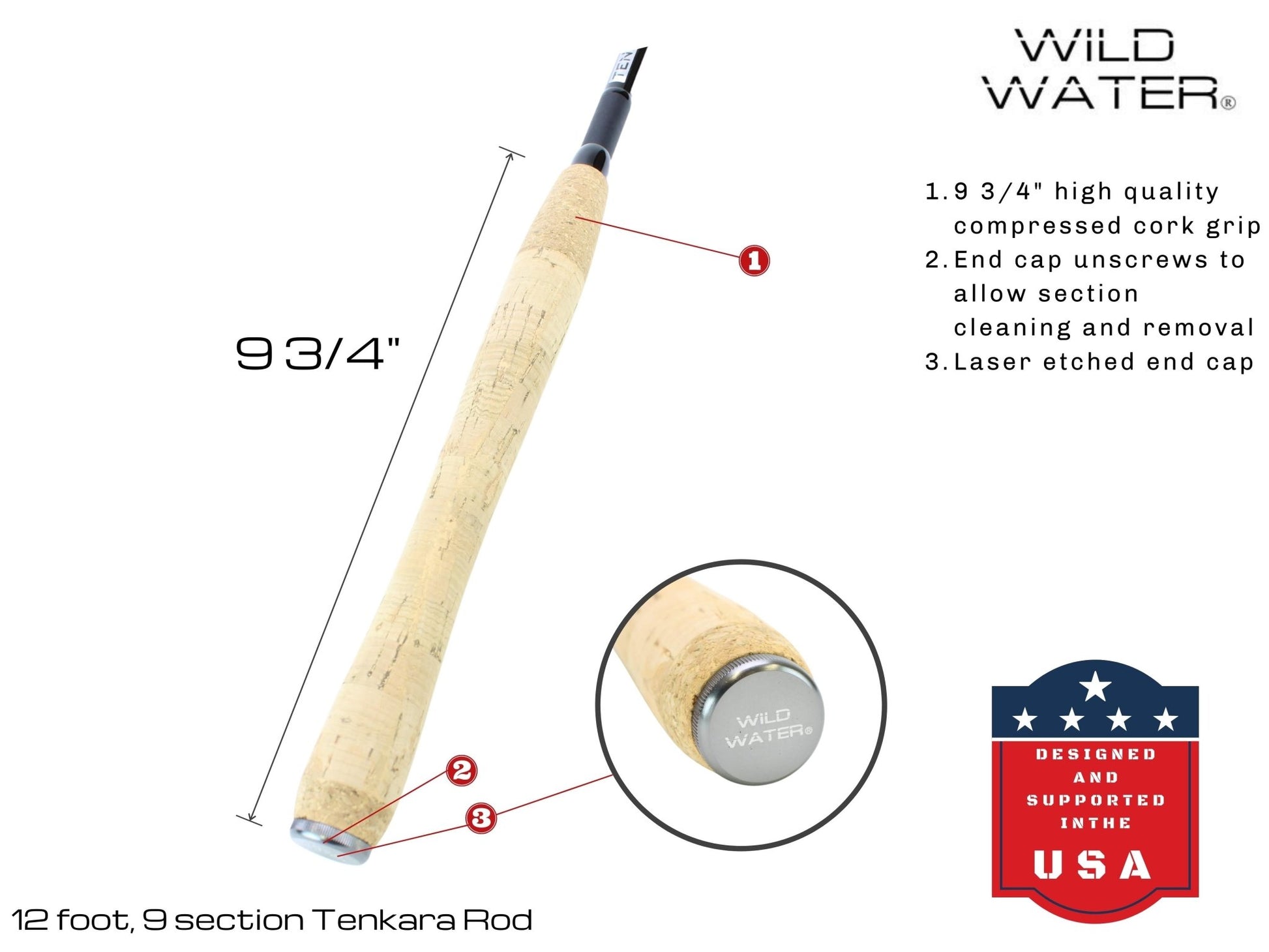 Tenkara Fly Fishing Kit, 12ft Rod | Wild Water Fly Fishing - Hazy Fly Fishing