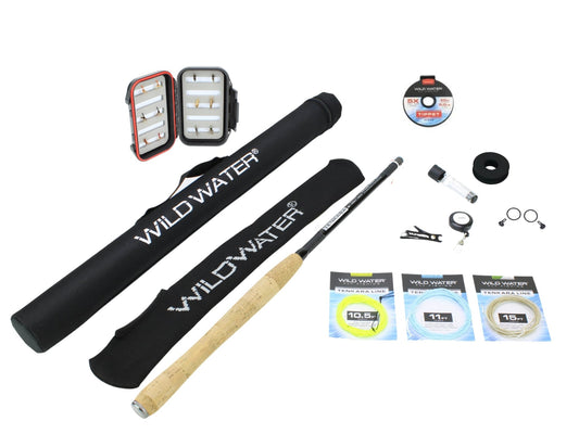 Tenkara Fly Fishing Kit, 12ft Rod | Wild Water Fly Fishing - Hazy Fly Fishing