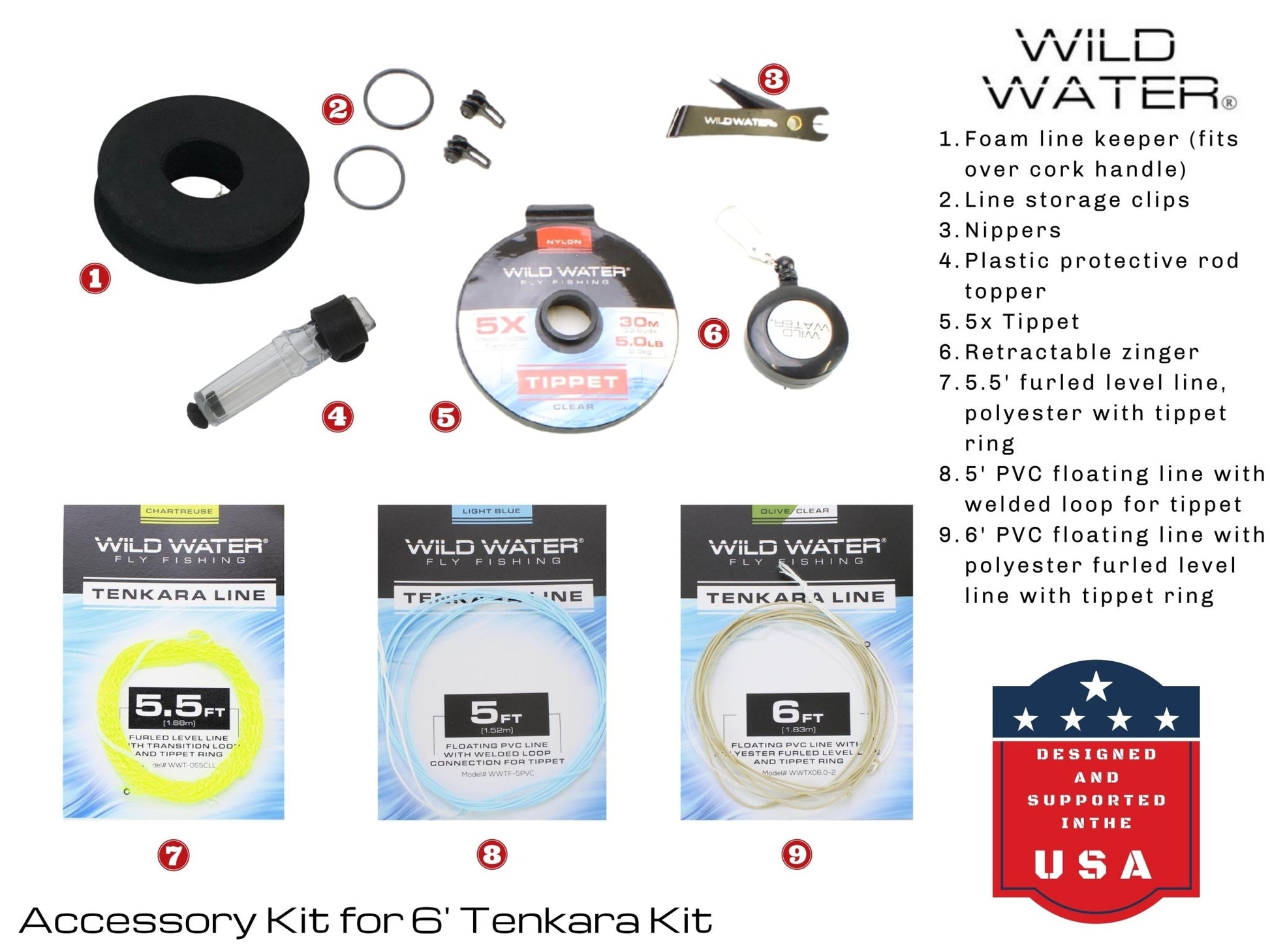 Tenkara Fly Fishing Kit, 6 ft Rod| Wild Water Fly Fishing - Hazy Fly Fishing