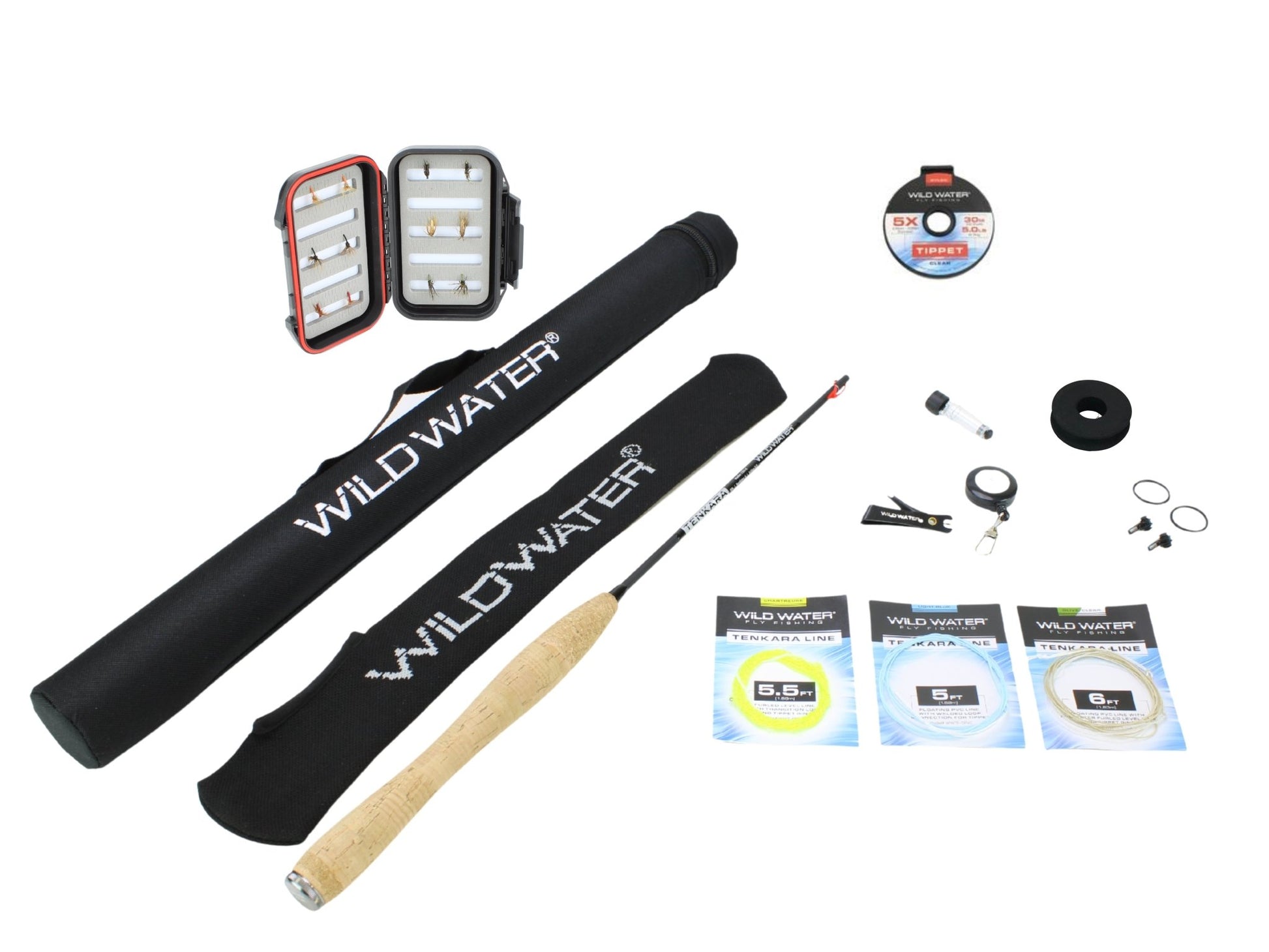 Tenkara Fly Fishing Kit, 6 ft Rod| Wild Water Fly Fishing - Hazy Fly Fishing