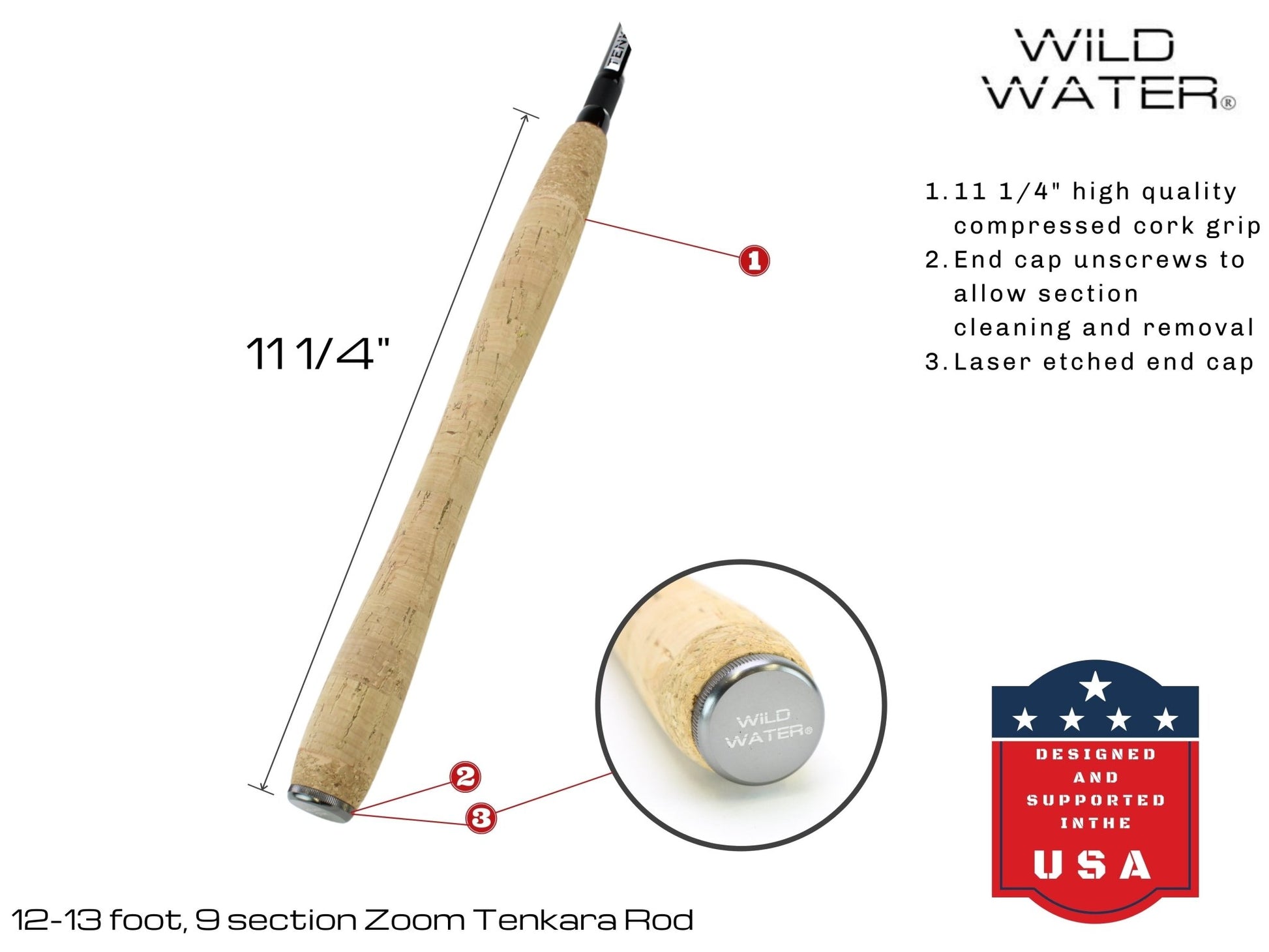 Tenkara Zoom Fly Fishing Kit, 12 - 13ft Rod | Wild Water Fly Fishing - Hazy Fly Fishing