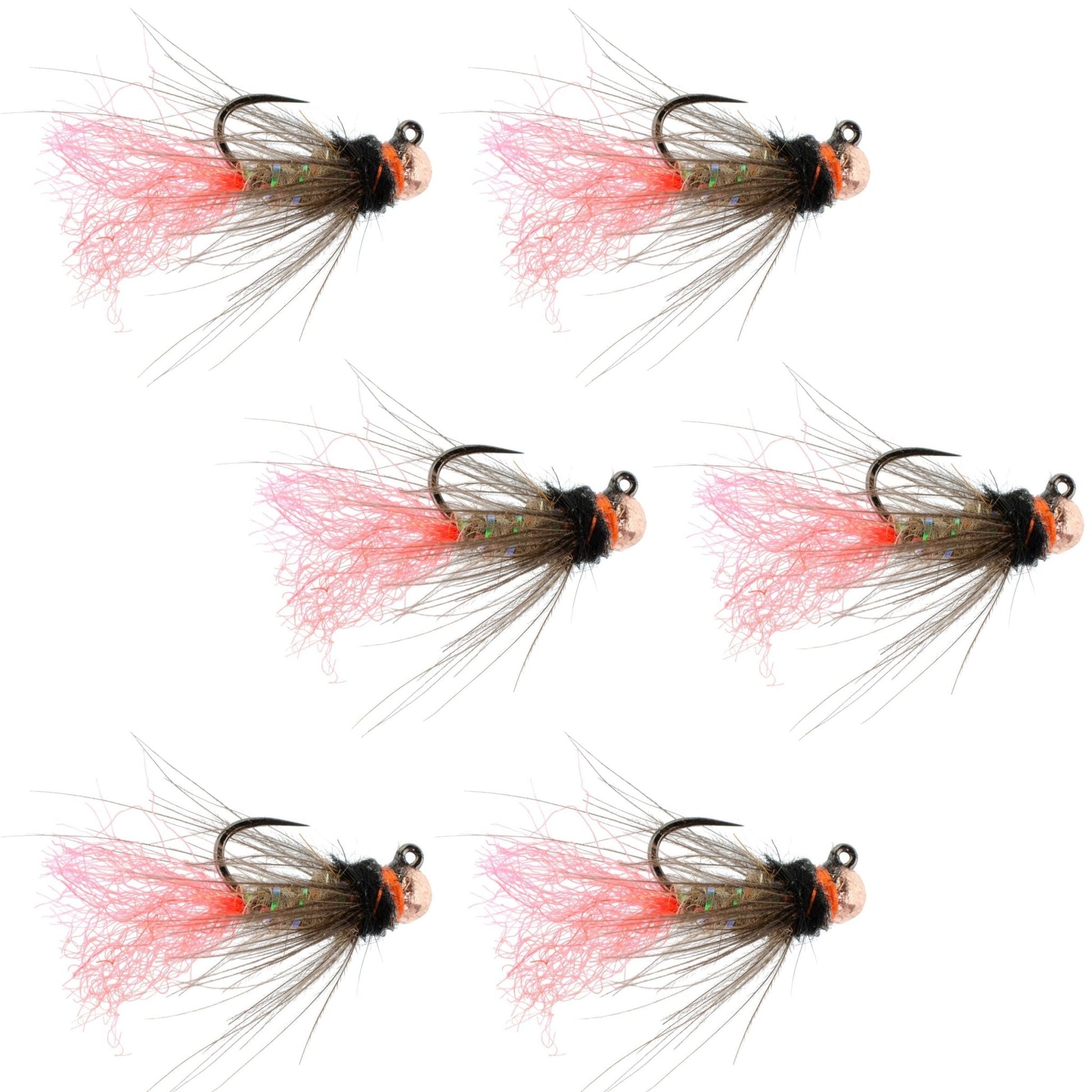 Tungsten Bead Jig Tasmanian Devil Tactical Czech Nymph Euro Nymphing Fly - 6 Flies Size 16 - Hazy Fly Fishing