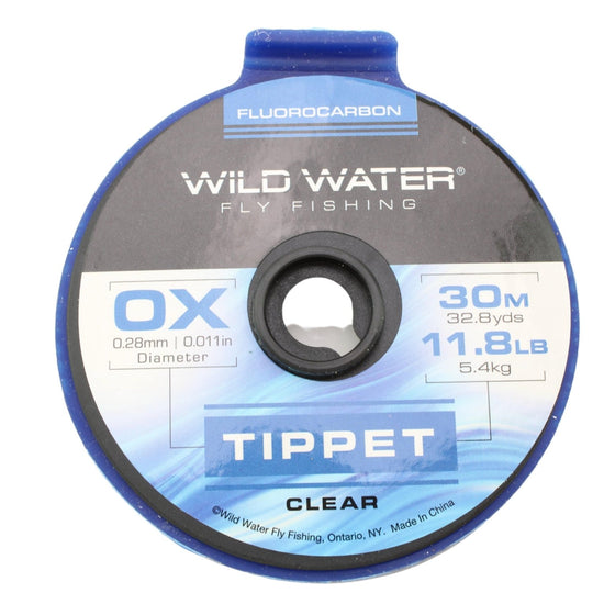 Wild Water Fly Fishing Fluorocarbon Tippet Spool 0X, 30m - Hazy Fly Fishing