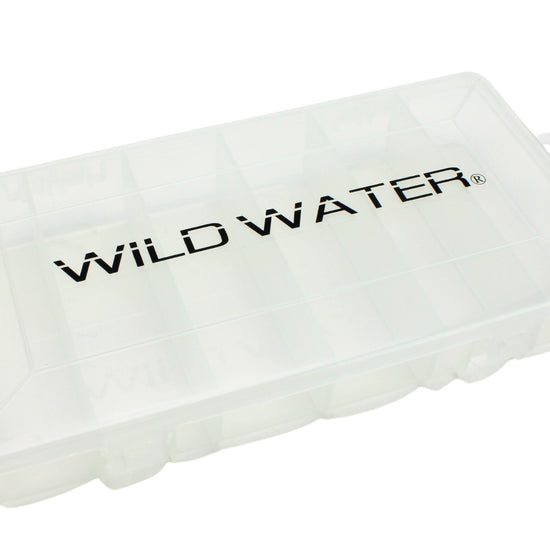 Wild Water Fly Fishing Large 6 Section Clear Fly Box - Hazy Fly Fishing