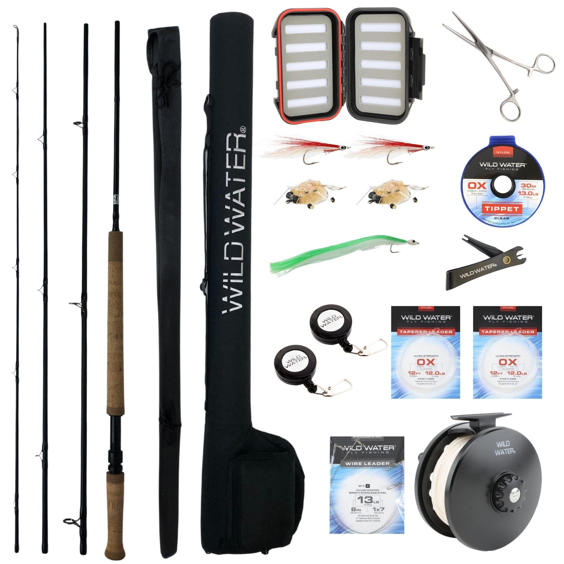 Wild Water Standard Fly Fishing Saltwater Combo, 11 ft 5 wt Switch Rod - Hazy Fly Fishing