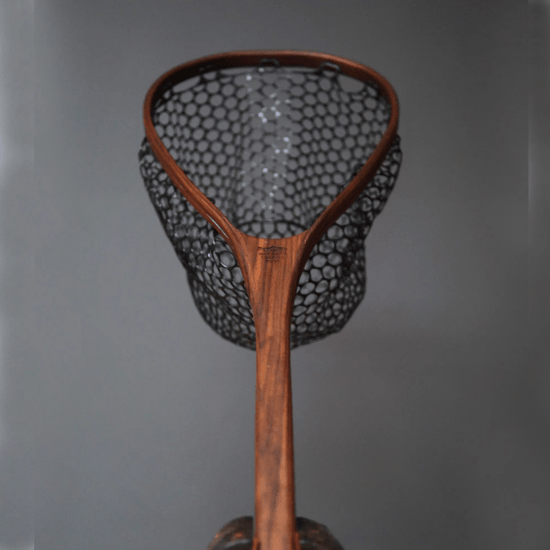 XL 18"x14" - Walnut Fly Fishing Traditional Landing Net - Handcrafted & Made in USA - Hazy Fly Fishing