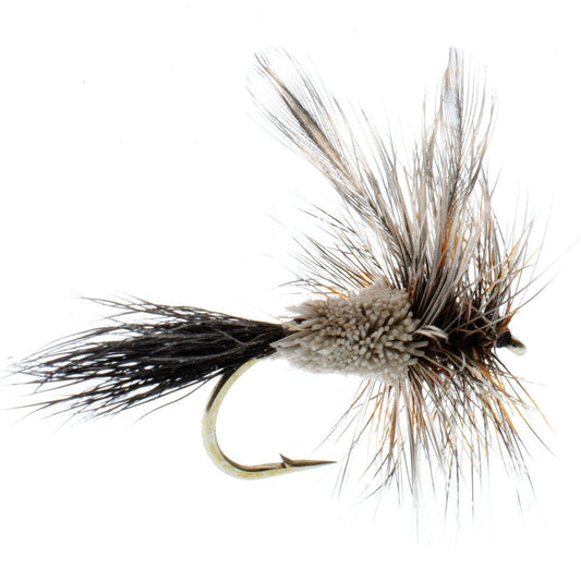 3 Pack Barbless Adams Irresistible Classic Dry Fly - Hook Size 14 - Hazy Fly Fishing