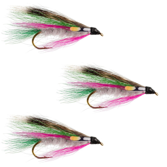 3 Pack Little Rainbow Trout Classic Streamer Flies - Hook Size 4 - Hazy Fly Fishing