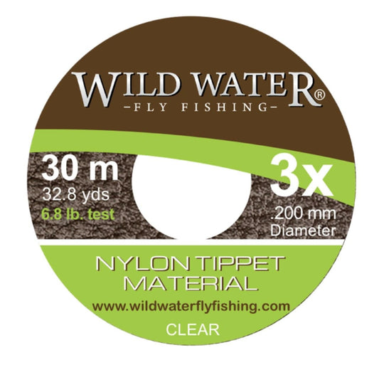 3X Nylon Tippet 30m | Wild Water Fly Fishing - Hazy Fly Fishing