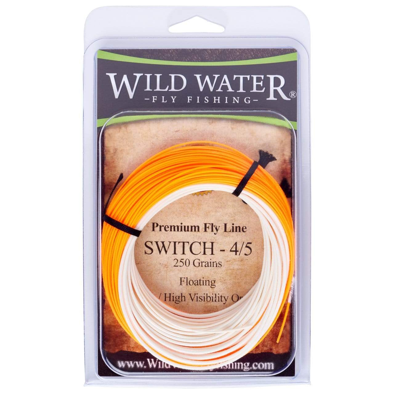 4/5F Switch Line, Floating, Orange/White, 250 grains | Wild Water Fly Fishing - Hazy Fly Fishing