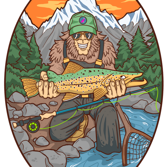 4”x6” Stick Oval - Hazy Fly Fishing