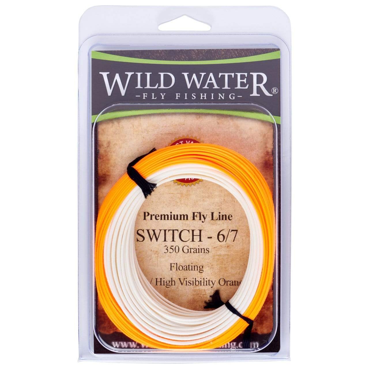 6/7F Switch Line, Floating, Orange/White, 350 grains | Wild Water Fly Fishing - Hazy Fly Fishing