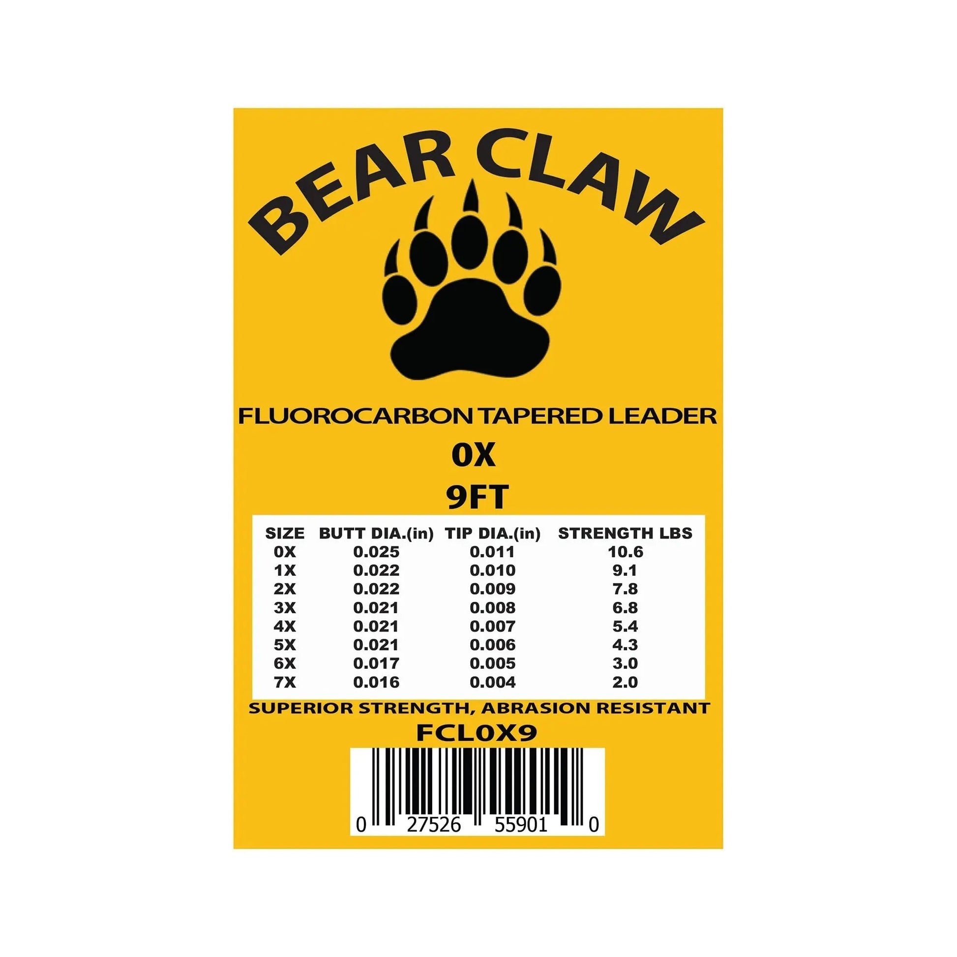 9ft Fluoroflex Fluorocarbon Tapered Leader – 3 Pack - Hazy Fly Fishing