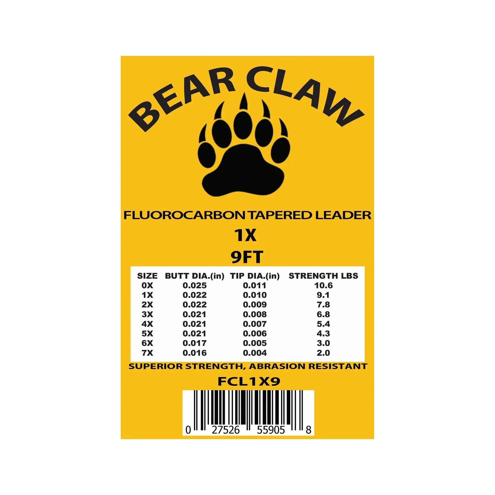 9ft Fluoroflex Fluorocarbon Tapered Leader – 3 Pack - Hazy Fly Fishing