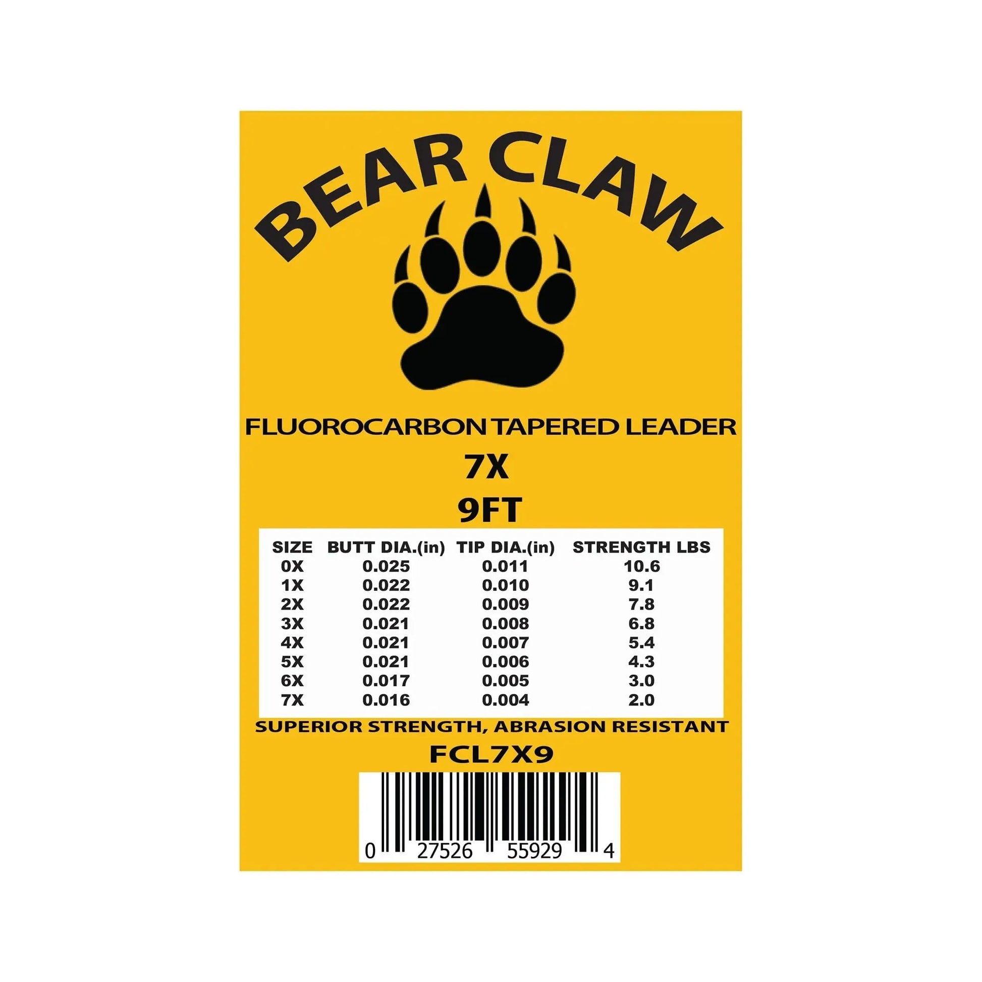 9ft Fluoroflex Fluorocarbon Tapered Leader – 3 Pack - Hazy Fly Fishing