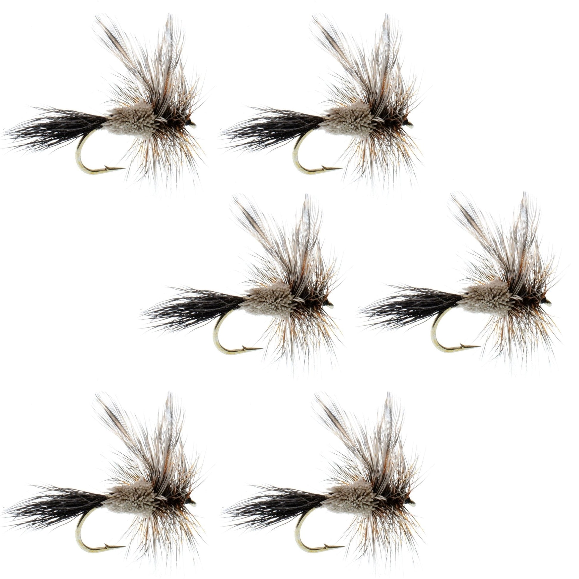Adams Irresistible Classic Dry Fly - 6 Flies Hook Size 10 - Hazy Fly Fishing