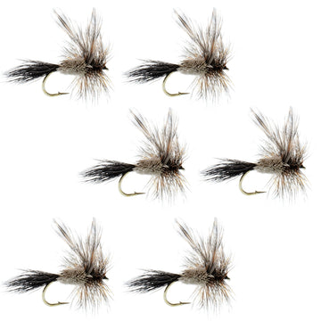 Adams Irresistible Classic Dry Fly - 6 Flies Hook Size 10 - Hazy Fly Fishing