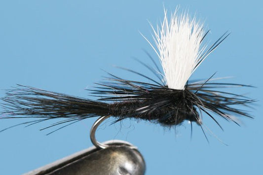 Barbless Parachute Black Gnat - Hazy Fly Fishing