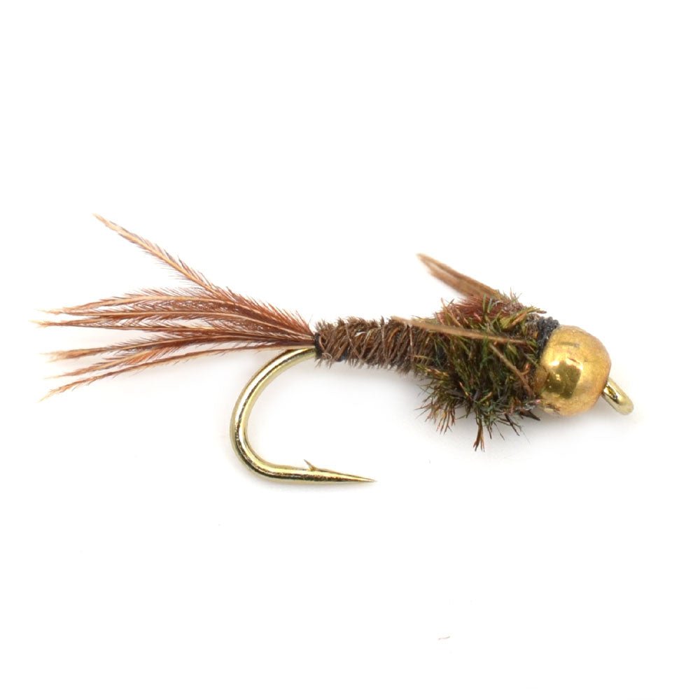 Basics Collection - Bead Head Nymph Assortment - 10 Wet Flies - 5 Patterns - Hook Sizes 12, 14, 16 - Hazy Fly Fishing