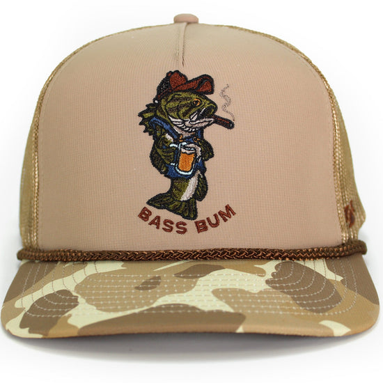 Bass Bum 5-Panel Bass Fishing Hat - Hazy Fly Fishing
