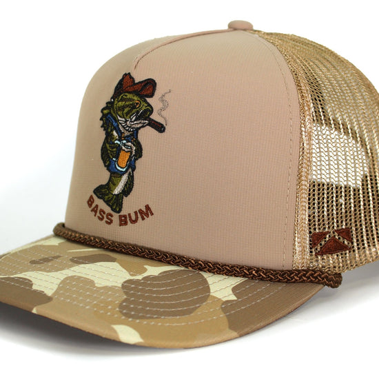Bass Bum 5-Panel Bass Fishing Hat - Hazy Fly Fishing