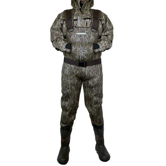 BAYOU 3.5mm Neoprene Camo Chest Wader 600g Boots - Hazy Fly Fishing