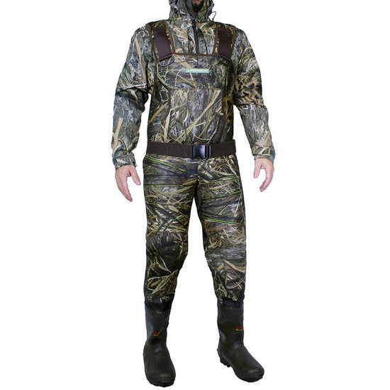 BAYOU 3.5mm Neoprene Camo Chest Wader 600g Boots - Hazy Fly Fishing