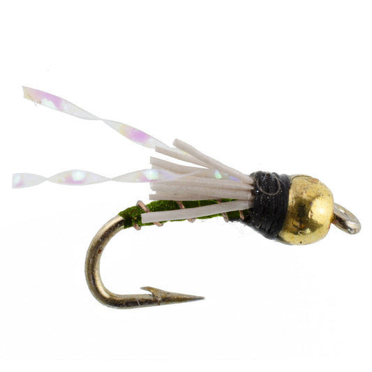 Beadhead Olive 3 Dollar Dip Serendipity Wet Fly Fishing Flies - 1 Dozen Flies Hook Size 18 - Hazy Fly Fishing
