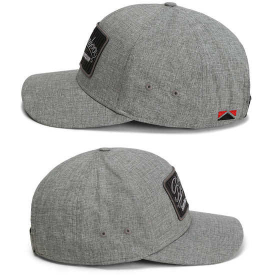 Big Bamboo Fly Rod Heathered 6 - Panel Fly Fishing Patch Cap - Hazy Fly Fishing