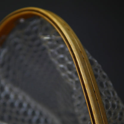Big Dipper 24"x17" - Brown Trout Engraved - Natural Fly Fishing Traditional Landing Net - Handcrafted & Made in USA - Hazy Fly Fishing