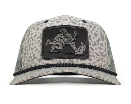 Bigfoot Bass Squatch Fishing 6-Panel Rope Cap - Hazy Fly Fishing