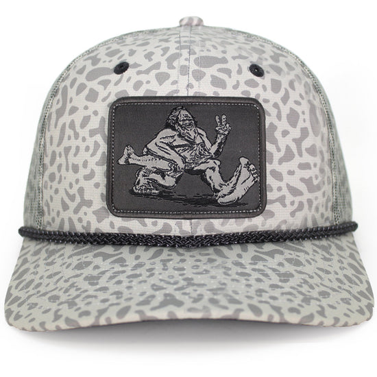 Bigfoot Bass Squatch Fishing 6-Panel Rope Cap - Hazy Fly Fishing