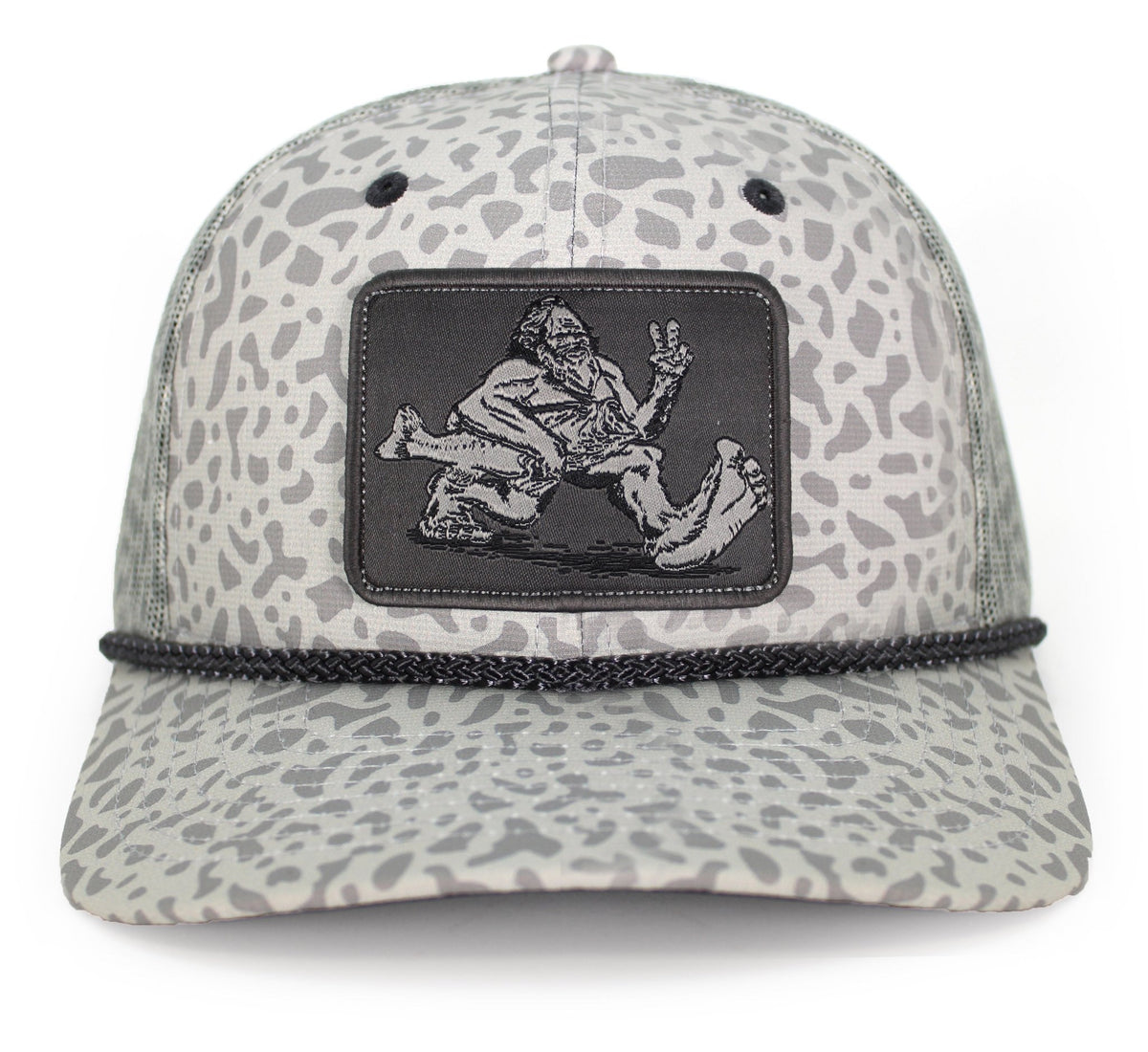 Bigfoot Bass Squatch Fishing 6-Panel Rope Cap - Hazy Fly Fishing