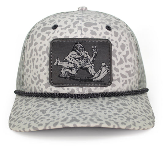 Bigfoot Bass Squatch Fishing 6-Panel Rope Cap - Hazy Fly Fishing