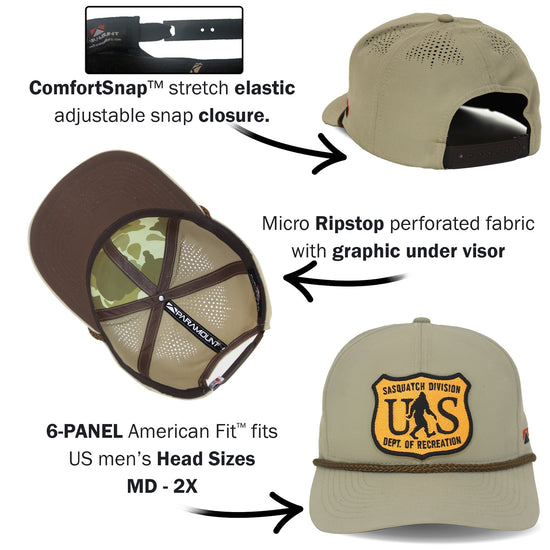 Bigfoot Department of recreation forestry hat - Hazy Fly Fishing