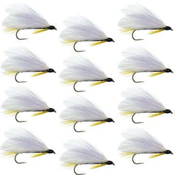 Black Ghost Classic Trout and Bass Streamer Fly - Set of 12 - Hook Size 4 - Hazy Fly Fishing