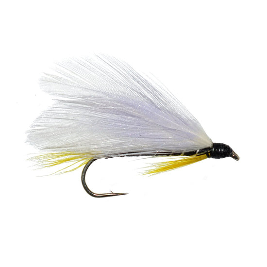 Black Ghost Classic Trout and Bass Streamer Fly - Set of 12 - Hook Size 4 - Hazy Fly Fishing