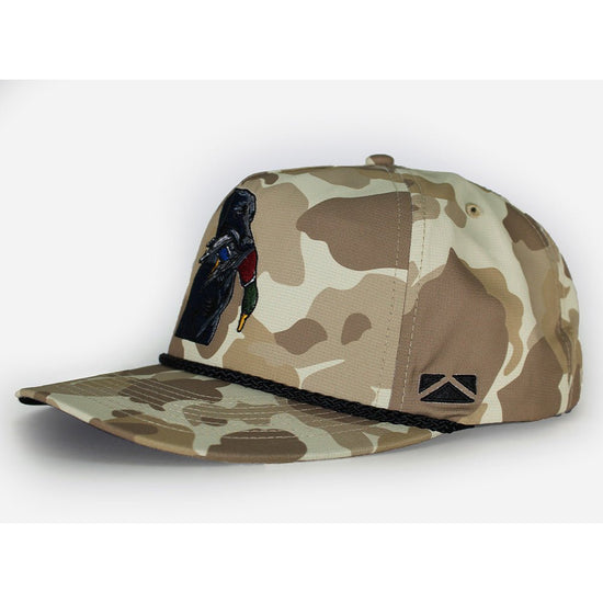 Black Lab Duck Dog 5-Panel Old School Camo - Hazy Fly Fishing