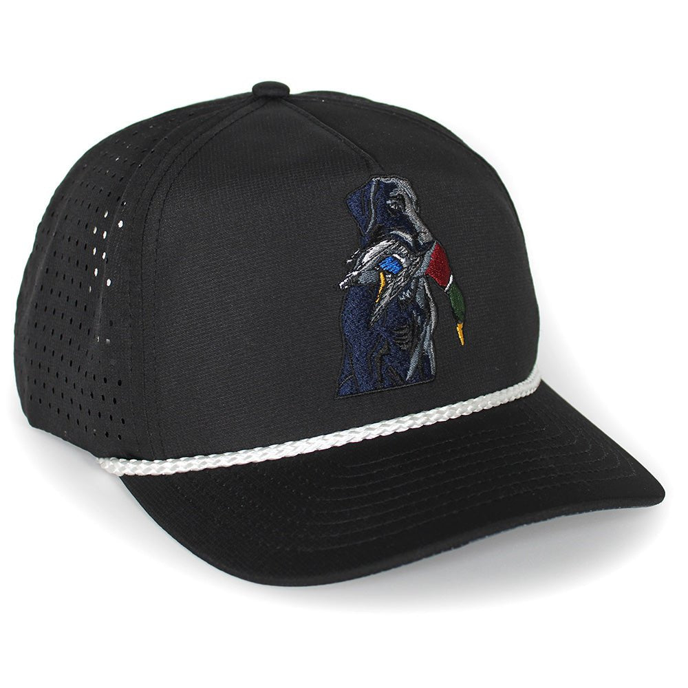 Black Lab Duck Dog 5-Panel Trucker Black - Hazy Fly Fishing