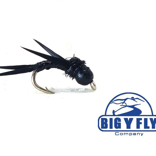 B's Black Stonefly Nymph - Tungsten - Hazy Fly Fishing
