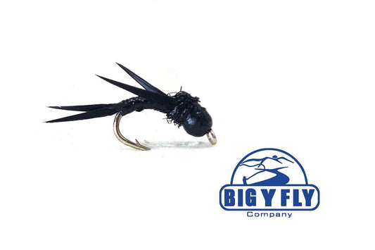 B's Black Stonefly Nymph - Tungsten - Hazy Fly Fishing