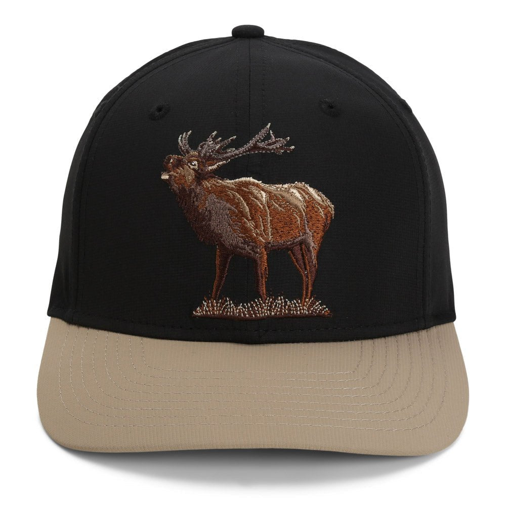 Bull Elk 6-Panel Riverside Cap ComfortSnap Snapback - Hazy Fly Fishing