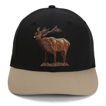 Bull Elk 6-Panel Riverside Cap ComfortSnap Snapback - Hazy Fly Fishing