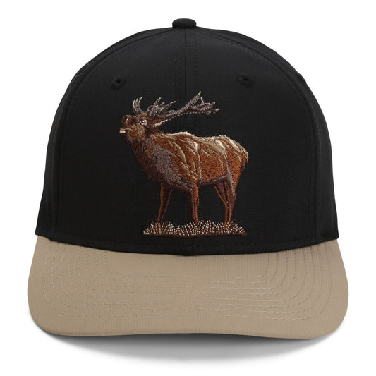 Bull Elk 6-Panel Riverside Cap ComfortSnap Snapback - Hazy Fly Fishing